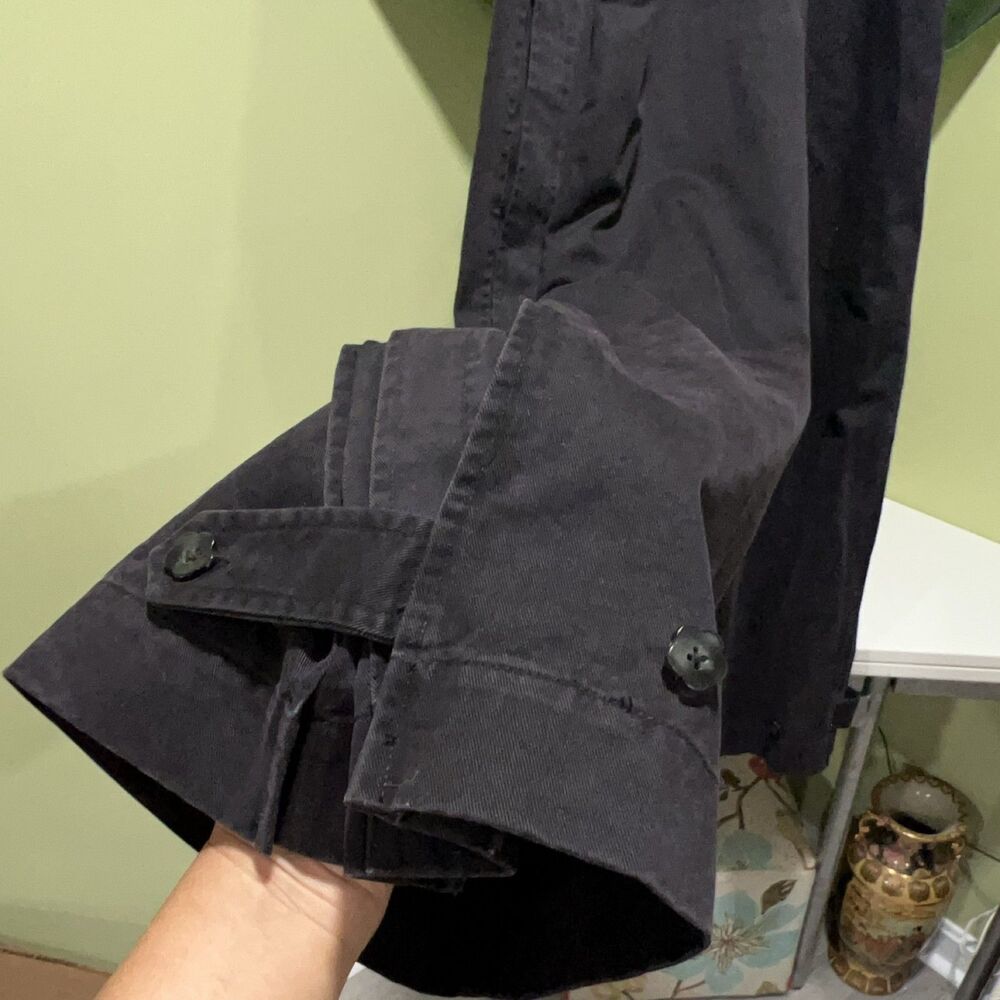 Sundae School Pants Black M 100% Cotton Flower Logo Elastic Waist Cuffs - Picture 4 of 9